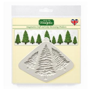Fir Trees Silhouette - eglutės - silikoninė forma