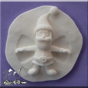 Santa Snow Angel - silikoninė forma