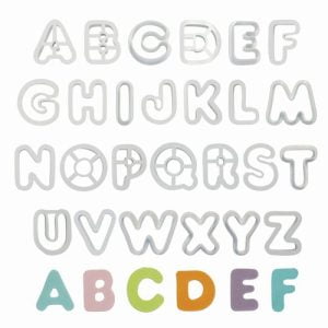 Alphabet - raidžių pjoviklių rinkinys, 26 vnt