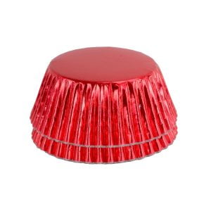 Metallic Red kepimo krepšeliai,  30 vnt