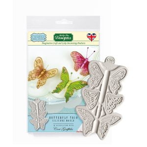Butterfly Trio - drugeliai - silikoninė forma