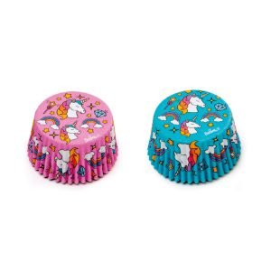 Unicorn blue and pink - vienaragis - kepimo krepšeliai, 36 vnt