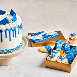 Blue Deco Melts - mėlyna tirpinama šokolado dražė, 250 g