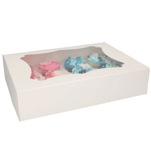 Cupcake 12 / 24 mini -  dėžutė su langeliu, 1 vnt (tik atsiimant fizinėje krautuvėlėje)