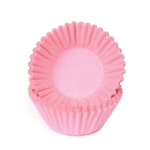 Petit Four Pastel Pink - rožiniai - krepšeliai saldainiams ir kepimui, 100 vnt