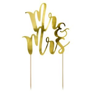 Mr&Mrs Gold - torto dekoracija
