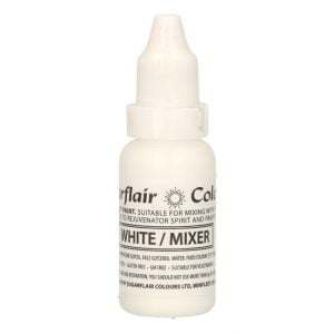 Droplet Paint/ White/Mixer - balti skysti maistiniai dažai, 14 ml
