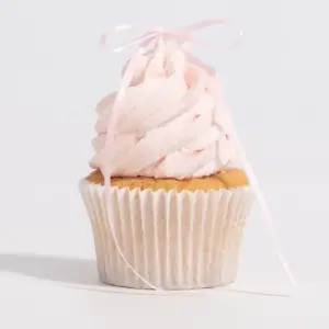 Rožiniai kaspinėliai - torto papuošimai ant pagaliuko, 8 vnt