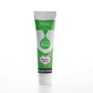 ProGel Bright Green - ryškiai žali geliniai dažai, 25 g