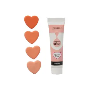 ProGel Peach - persiko spalvos geliniai dažai, 25 g