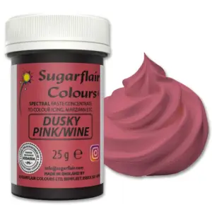 Dusky Pink / Wine - prigesinta rožinė / vyno - koncentruoti maistiniai dažai, 25 g