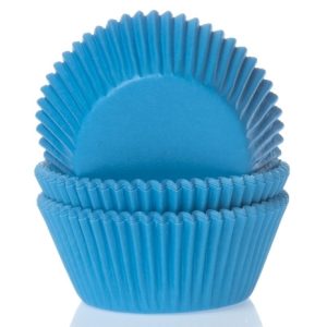 Cyan Blue- žydri kepimo krepšeliai - 50 vnt