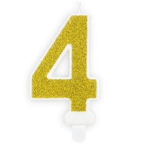Gold 4 - žvakelė tortui