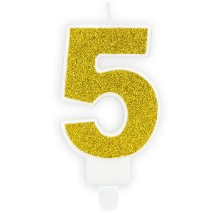 Gold 5 - žvakelė tortui