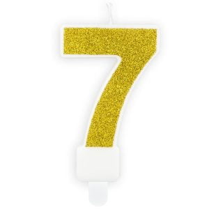 Gold 7 - žvakelė tortui