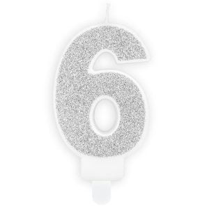 Silver 6 - žvakelė tortui