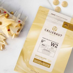 Baltas Callebaut šokoladas - 1 kg