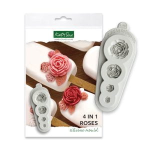 Rožės (Roses 4 in 1) - silikoninė forma