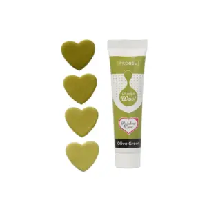 ProGel Olive Green - tamsiai žali geliniai dažai, 25 g