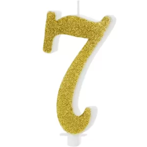 Modern Gold 7 - žvakelė tortui