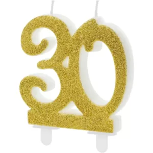 Modern Gold 30 - žvakelė tortui