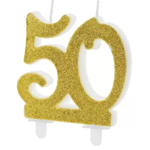 Modern Gold 50 - žvakelė tortui