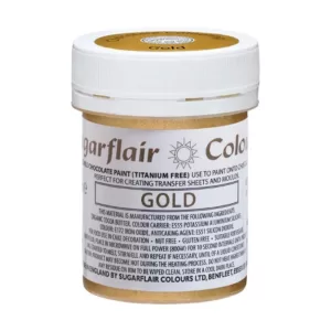 Gold Chocolate Paint - auksiniai šokolado dažai piešimui, 35 g