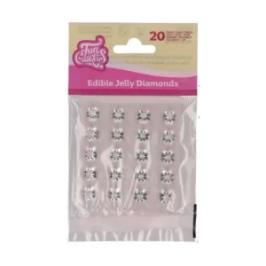 Clear Jelly Diamonds - skaidrūs valgomi želiniai deimantai, 20 vnt