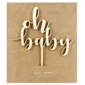 Oh Baby - medinė torto dekoracija