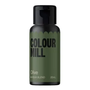 Olive (alyvuogė) Colour Mill Aqua Blend – maistiniai dažai, 20 ml