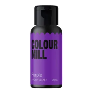 Purple (purpurinė) Colour Mill Aqua Blend – maistiniai dažai, 20 ml