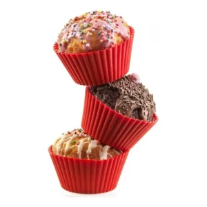 Cupcake - silikoninės keksiukų krepšeliai-formelės, 6 vnt