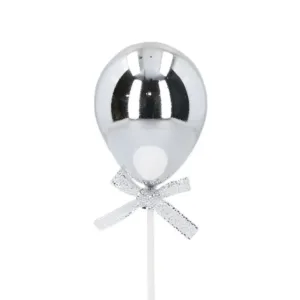 Silver Balloon - sidabrinis balionas - torto dekoracija
