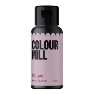 Mauve (rausvai violetinė) Colour Mill Aqua Blend - maistiniai dažai, 20 ml