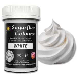 White Paste Pastel - balti koncentruoti maistiniai dažai, 25 g