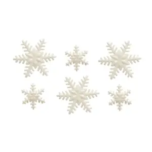 Snowflakes - cukrinės dekoracijos, 9 vnt