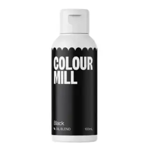 Black (juoda) Colour Mill Oil Blend - maistiniai dažai, 100 ml