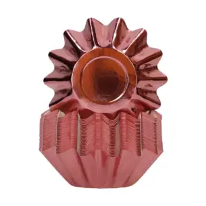 Metallic Rose Gold Bloom - rožinio aukso standūs kepimo krepšeliai, 48 vnt