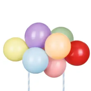 Rainbow Balloon (spalvoti balionai) - torto dekoracija