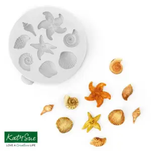 Shells and Starfish - silikoninė kriauklyčių forma