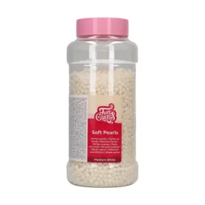 Soft White Medium Pearls - vidutiniai balti perlai, 500 g