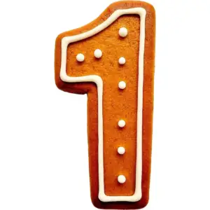 Skaičius 1 - metalinis pjoviklis, 7.8 cm