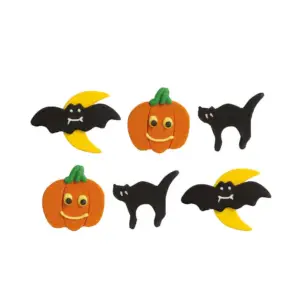 Halloween - cukrinės dekoracijos, 6 vnt