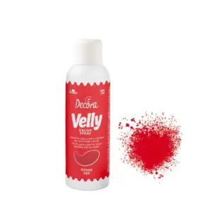 Red DecorVelly - raudonas purškiamas aksomas / veliūras