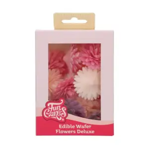 Pompom/Daisy Mix M - vaflinės gėlės, 12 vnt