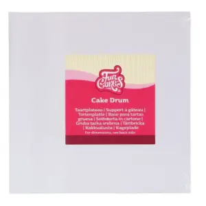 35 x 35 cm Itin tvirtas baltas kvadratinis torto padėklas