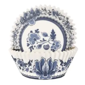 Delft Blue - keksiukų kepimo krepšeliai, 48 vnt