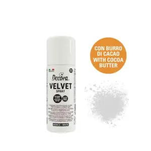 White Velvet - baltas purškiamas aksomas / veliūras