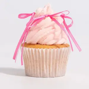 Rožiniai kaspinėliai - torto papuošimai ant pagaliuko, 8 vnt