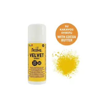 Yellow Velvet - geltonas purškiamas aksomas / veliūras